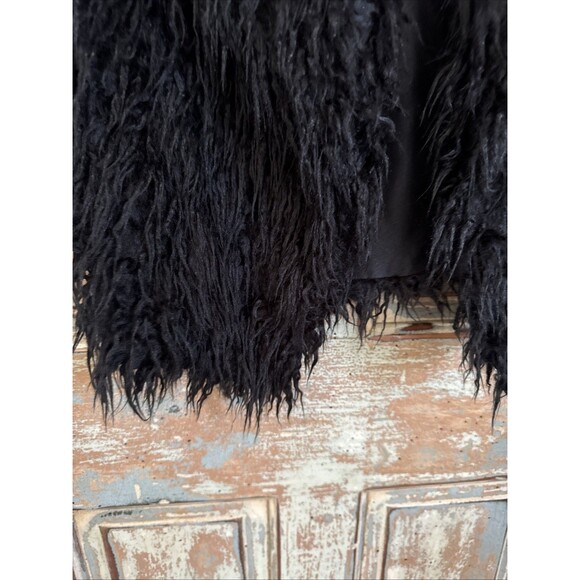 Signature Studio Faux Fur Vest Womens Medium Bear Boho Hippie 70s Mob WIfe Y2K - Picture 13 of 13